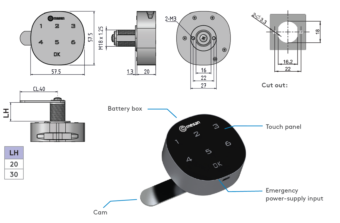 Essentra Mesan Electronic Locking System